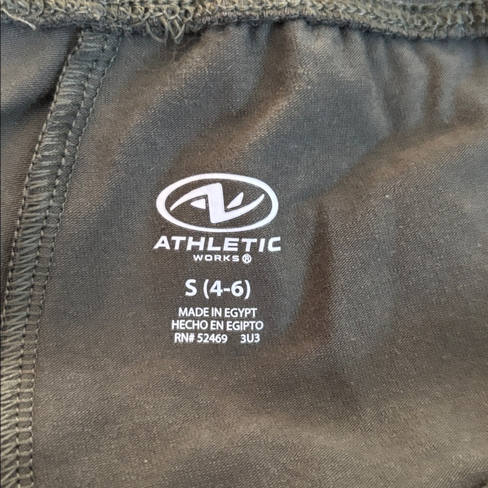 Athletic Works SMALL Olive green Joggers, 2 front pockets NEW never worn, tag on - Picture 5 of 5
